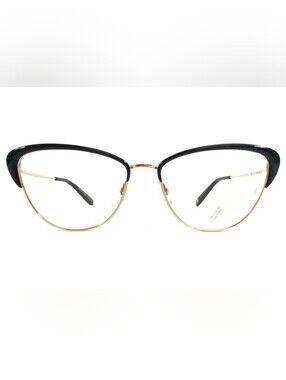 Garrett Leight Cat Eye Glasses in Black and Gold $70 NWT